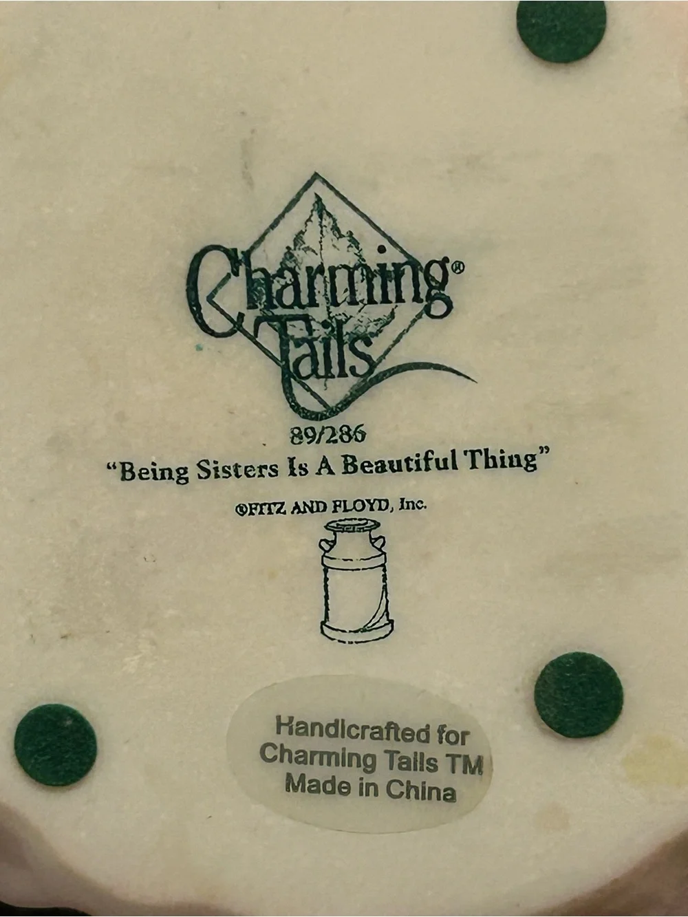 Vintage Charming Tails: Being Sisters Is A Beautiful Thing Figurine 89/286